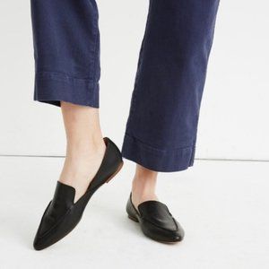 Madewell Black Flats Size 7 Leather Loafer Frances Skimmer